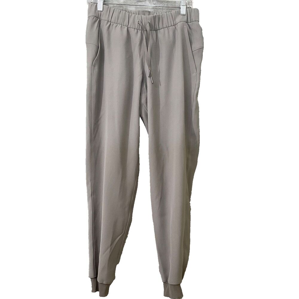 Lululemon Dance Studio Jogger Pants Women 6 Gray Mid Rise Full Length Drawstring